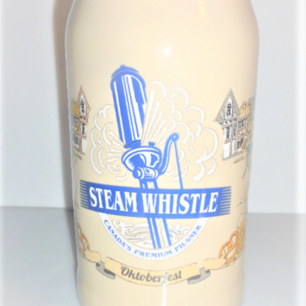 Tall STEAM WHISTLE Mug Octoberfest Beer Mug Soda Mug Pop Mug Advertising Mug